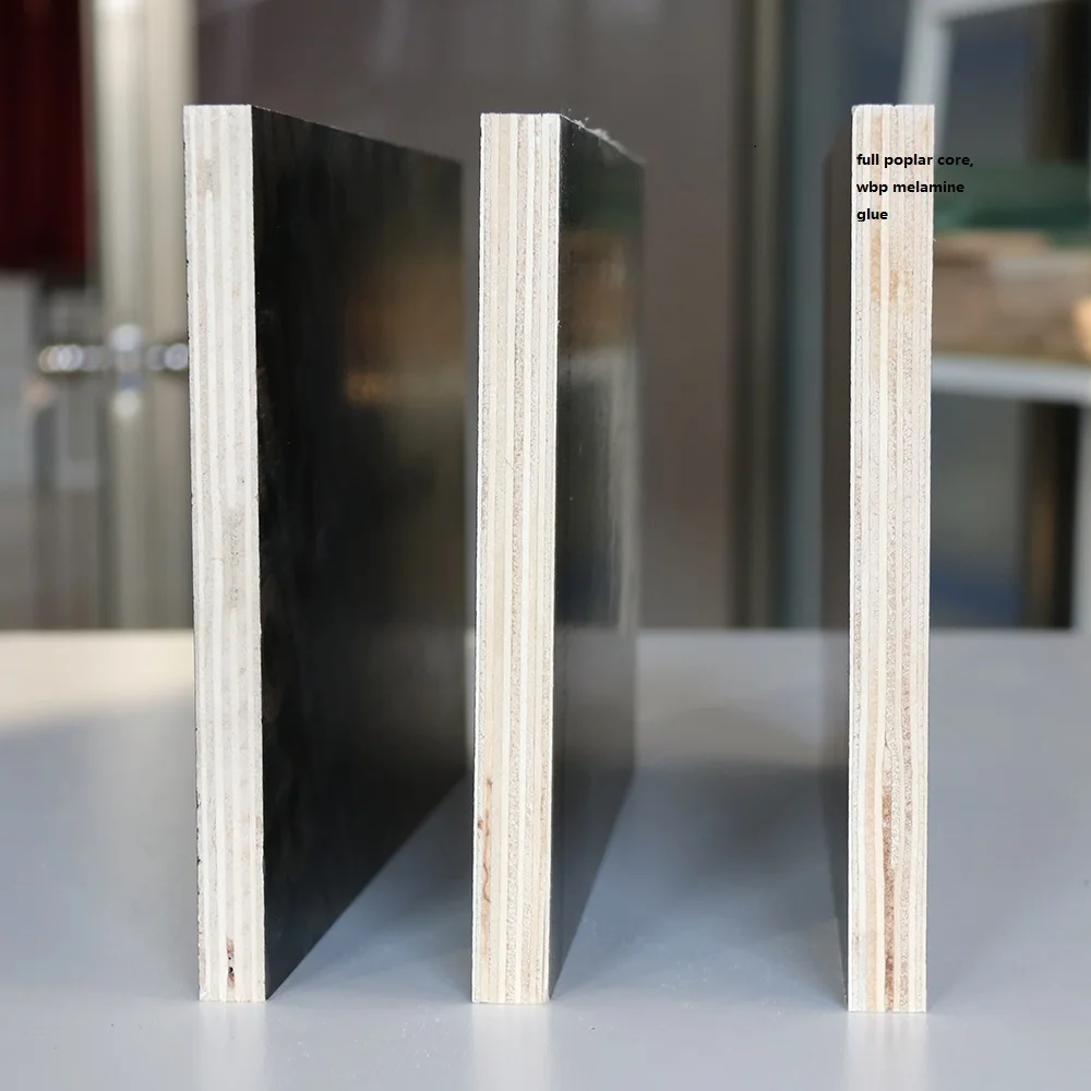 12mm commercial Film faced plywood  with 2 hot pressed times