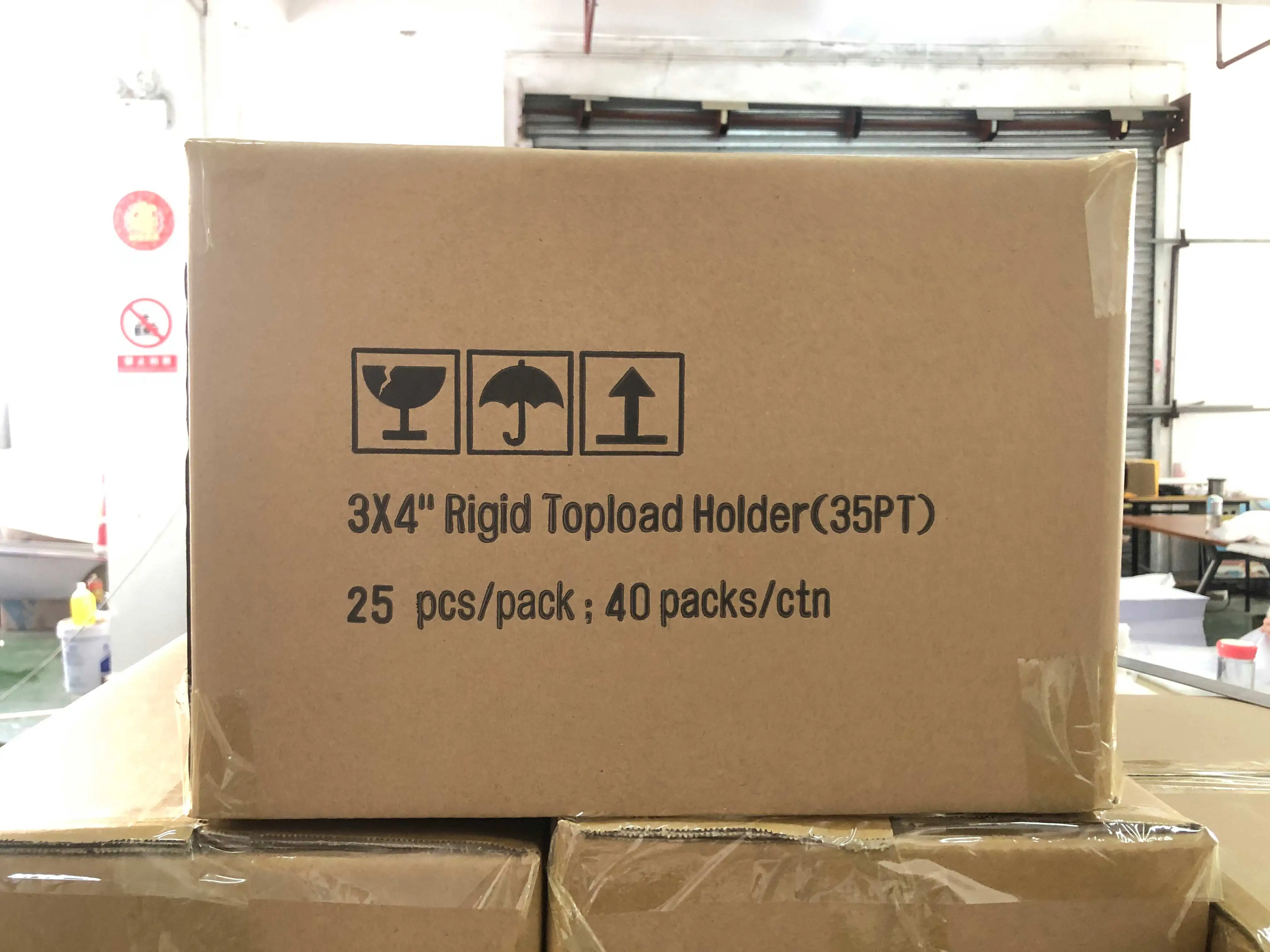  Прозрачный обычный держатель для карт 35pt Toploader 25ct 3X4