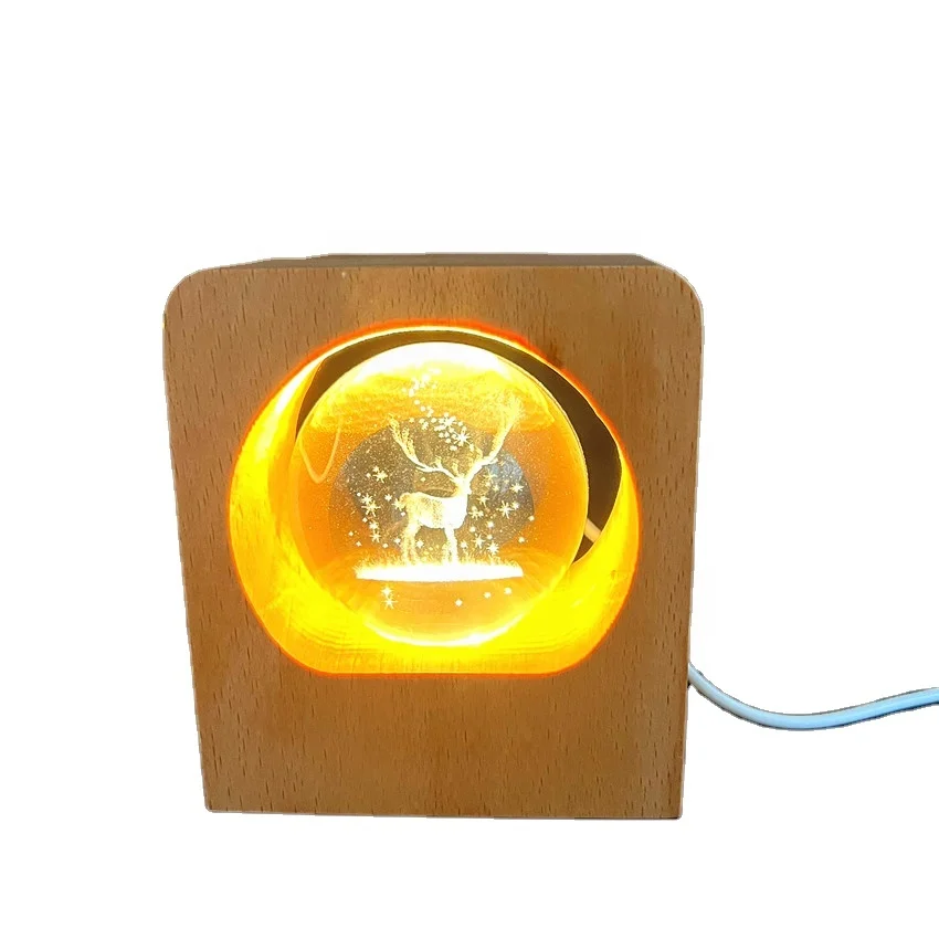 Новый дизайн, Рождественский подарок на день рождения для детей, астронавт, луна, солнечная система, гравированная планета, лампа с хрустальным шаром