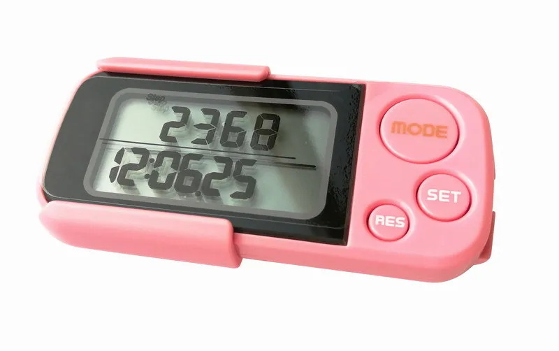 Large Screen 3D Electronic Kilometer Stopwatch Calories Pedometer 30 Days Memory Million Register Running