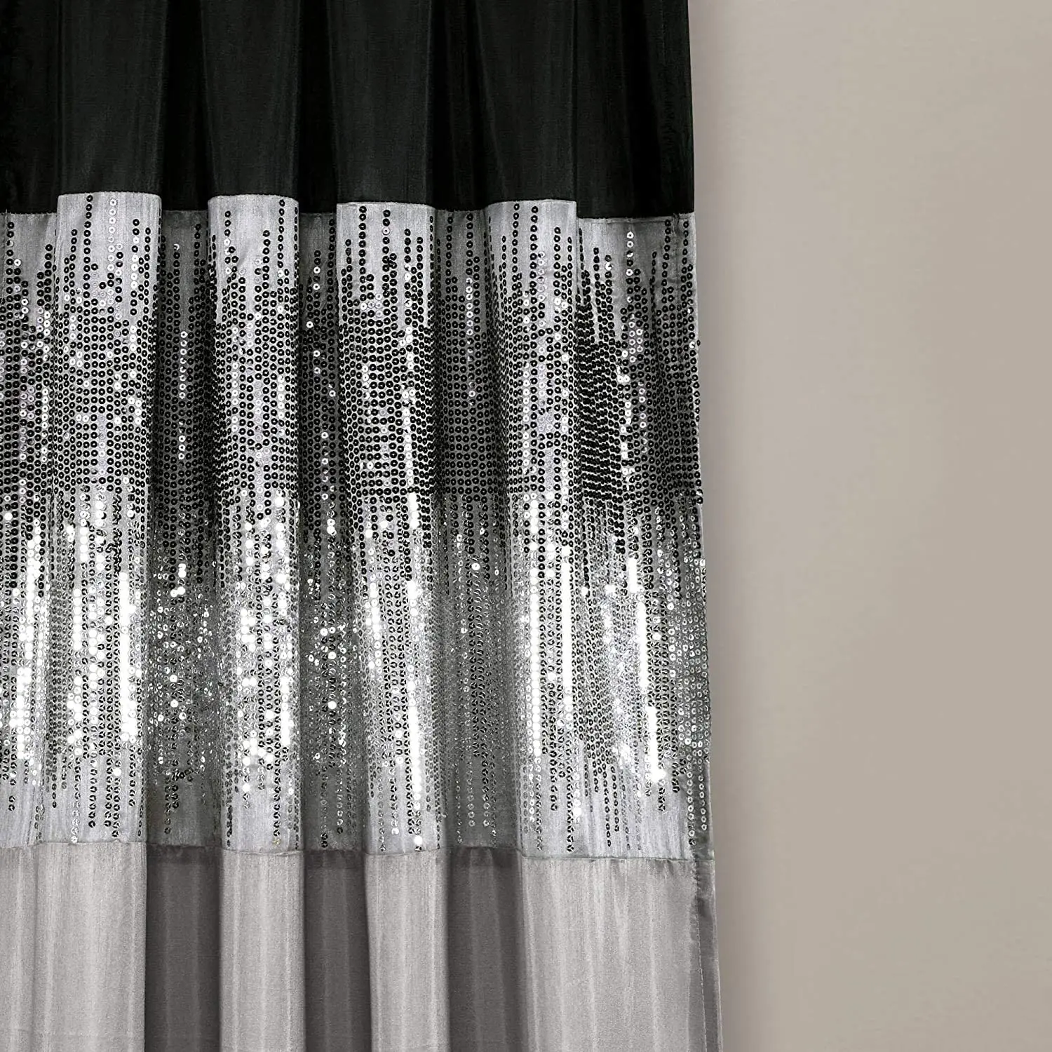 Luxury sparkle sequin polyester home bedding window curtain