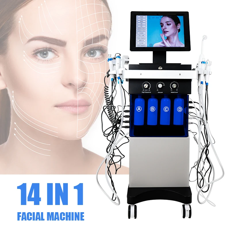 Profesional 12 en 1 Machine Analizador De Piel Facials Maquina 6/7/8/14 en 1facial Machine