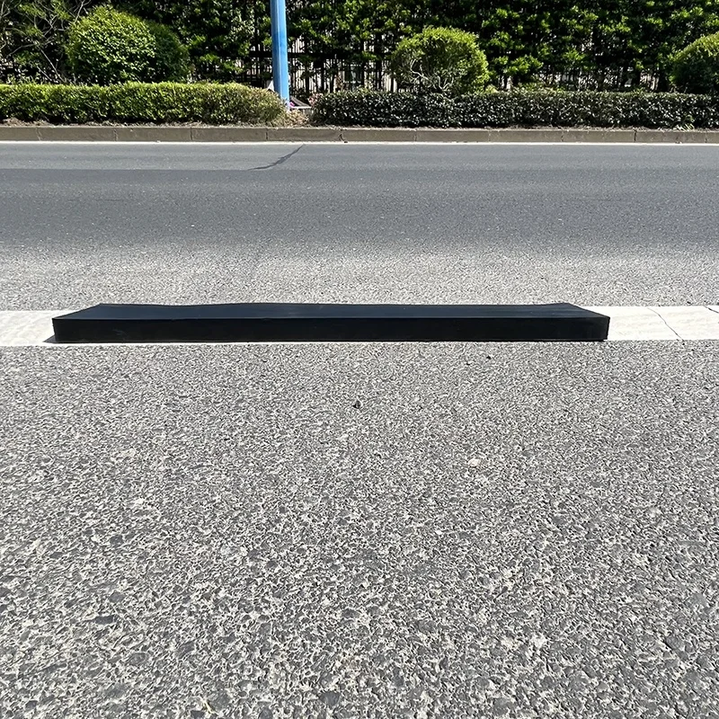 40mm Hot Selling Garage Threshold Fixed Transport Car Road Driveway Black Rubber Curb Kerb Ramp