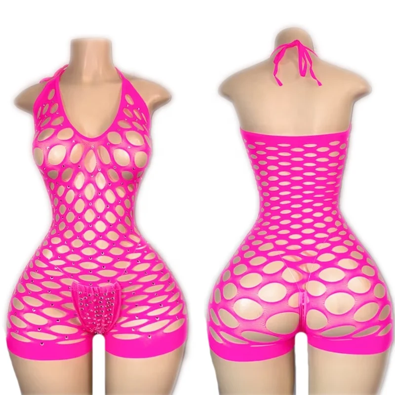 Ailangke Wholesale Customize Womens Sexy Underwear Sexy Costumes Exotic Dancewear Romper with Matching Thong