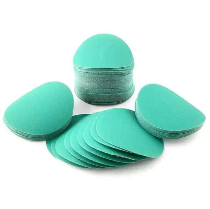 Good price 6inch 150mm 9holes green zirconium film abrasive sanding disc for polishing
