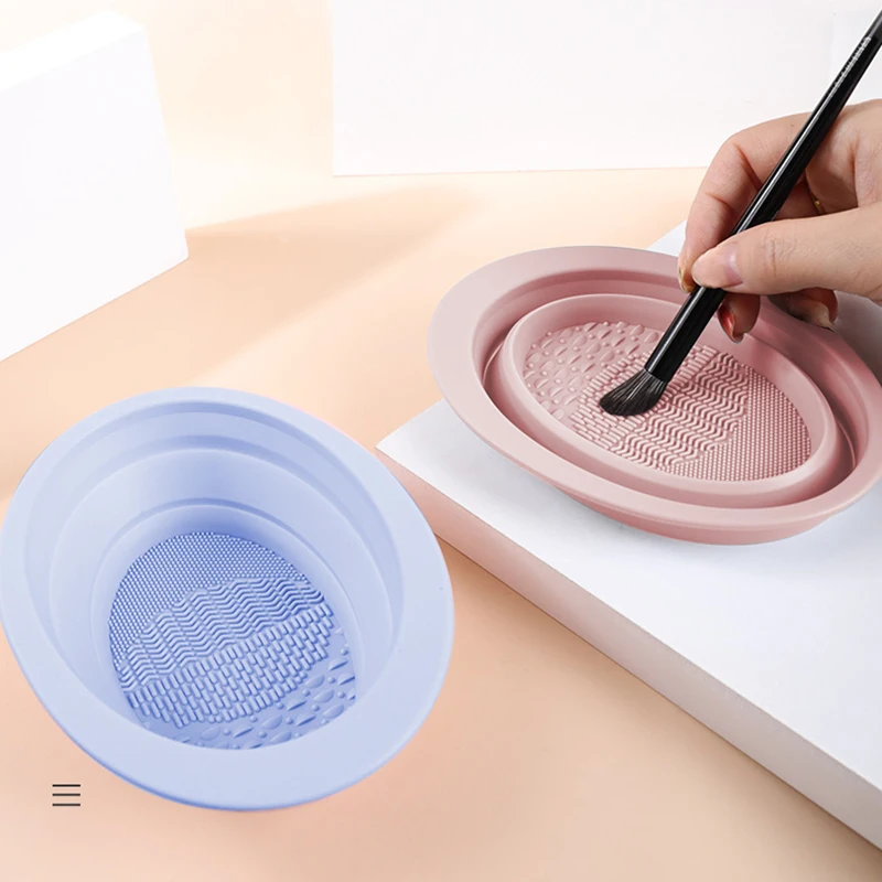 
beauty Tools cleaner Silicone Makeup brush cleaner bowl Make Up Washing Brush Cleaning mat 