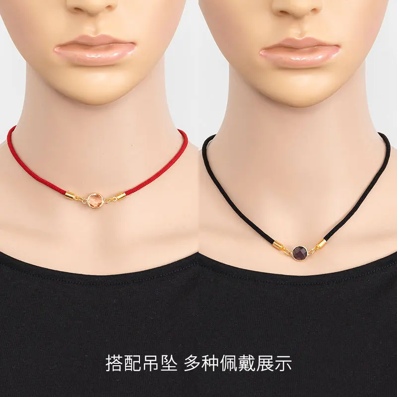 Rope Strings Cords Handmade Pendant Adjustable Braided Necklace Rope for Necklace and Jewelry Making