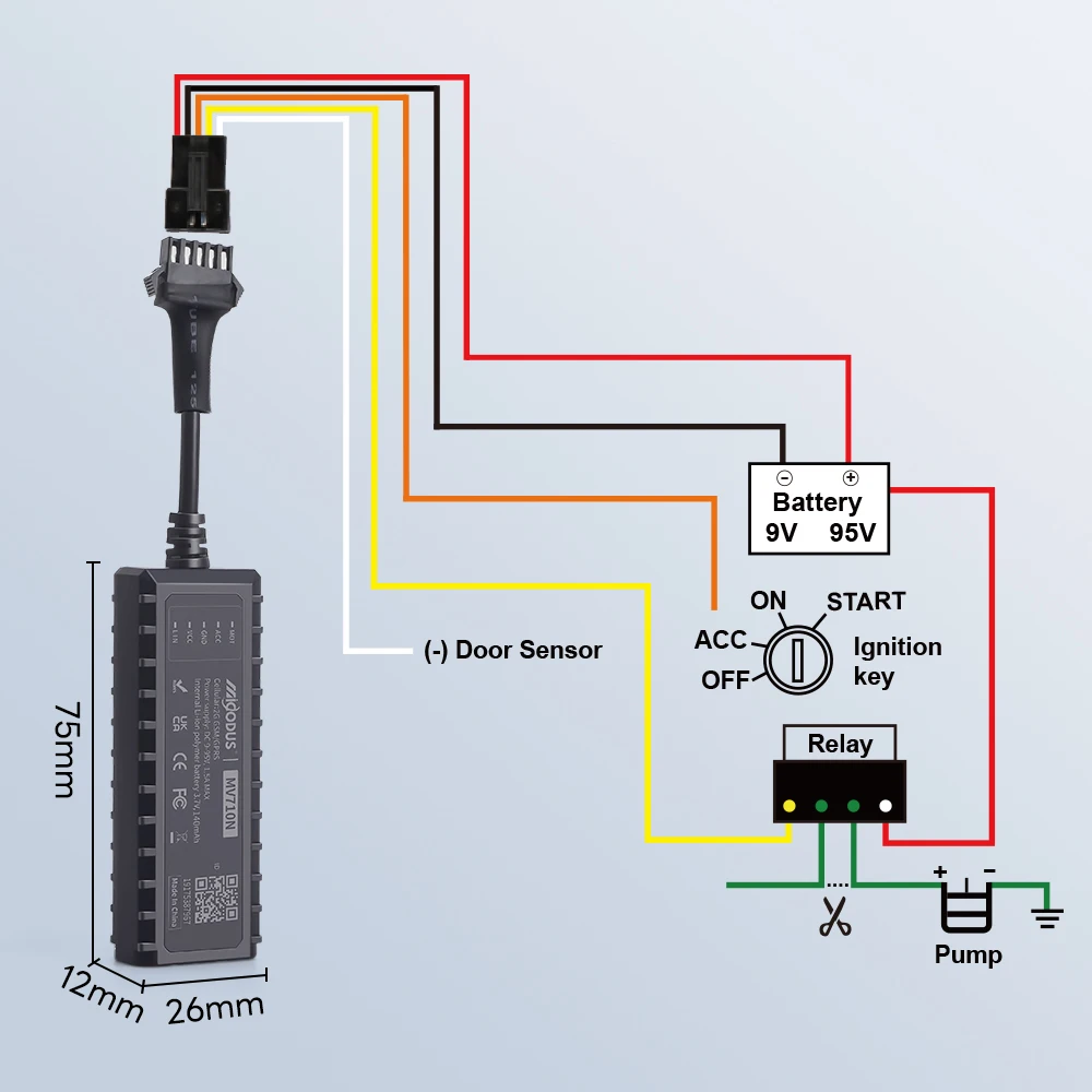Factory Wholesale Low Price Micodus MV710n Anti Jammer Oil Cut Off Relay Gps Mini Motorcycle Car Gps Tracker With Sim Card