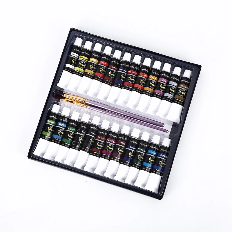 One Stop Service Water Colors Painting Set 24 Colour 12ml Drawing Water Color