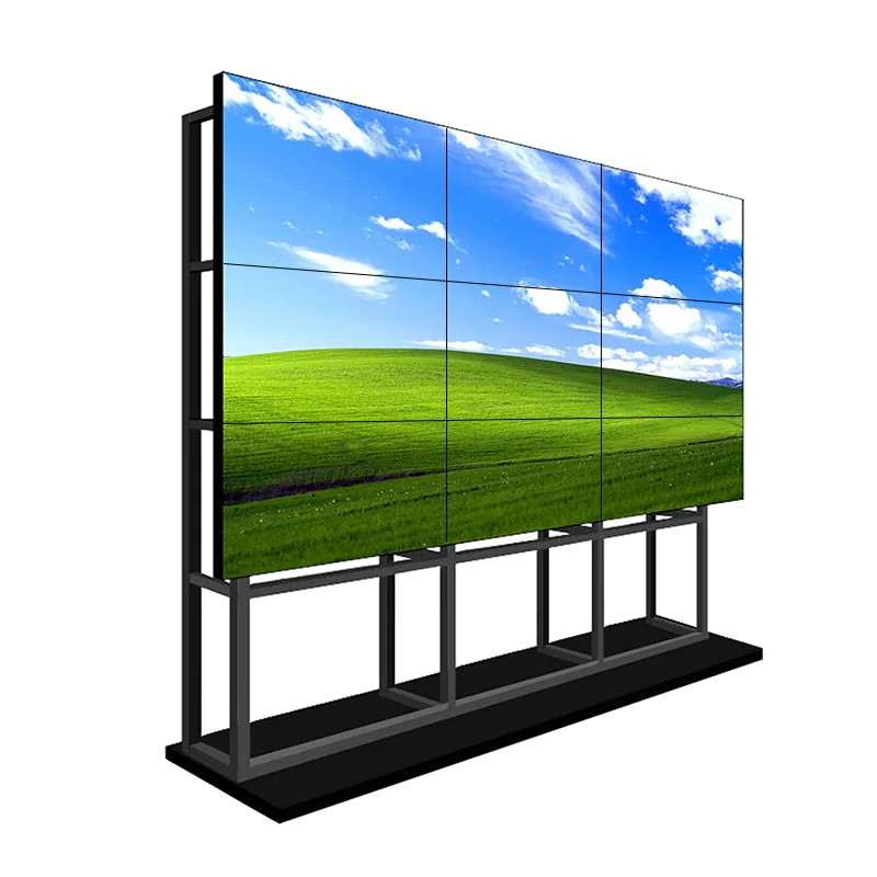 55 inch indoor 2x3 3x3 controller advertising players splicing screen display 4K ultra narrow bezel lcd video wall