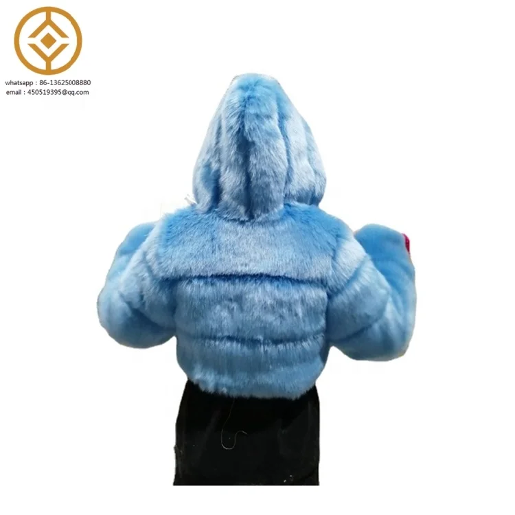 H102804 Winter Clothes For Women Warm Clothing High Quality Cropped Hoodie Fur Jacket Women Faux Fur Coat