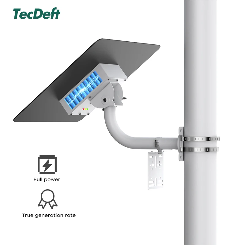 TecDeft Custom DC12V Output 20w Solar Panel With 60ah Battery Outdoor Power System Low Temperature for Cctv Camera