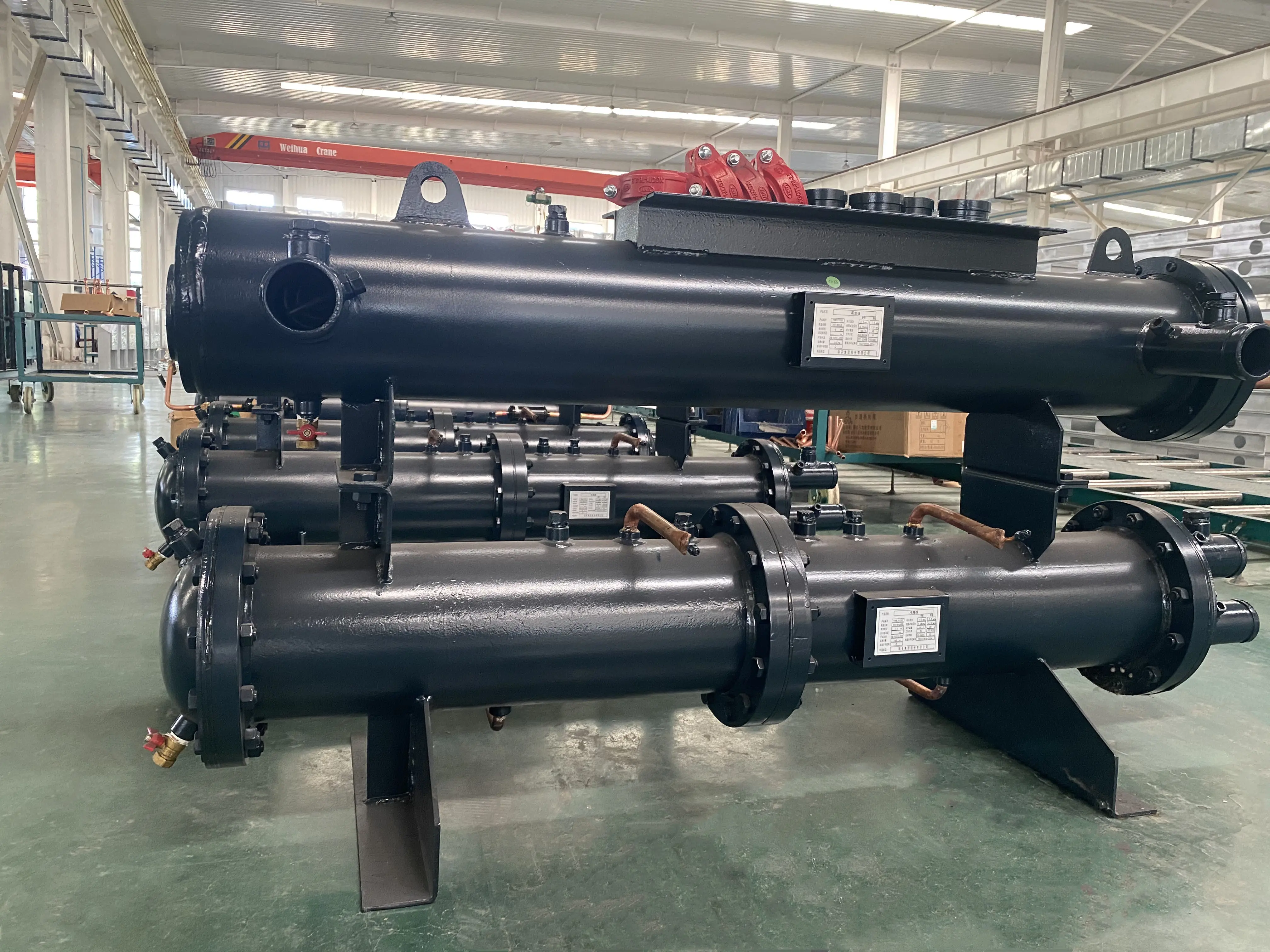 Industrial Water Chiller Factory Price Copper Tube Coil Evaportar Air Cooled Industrial Water Chiller