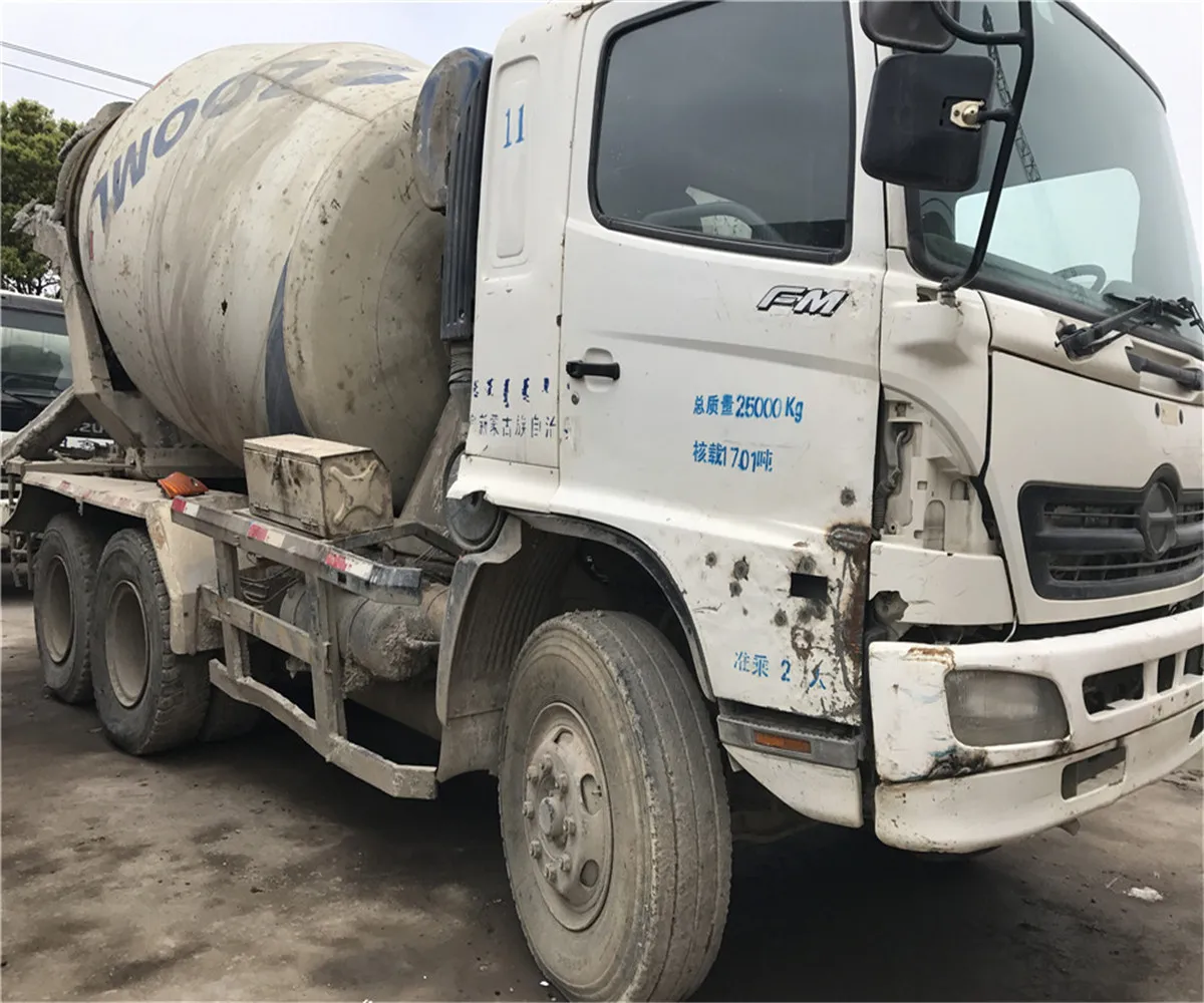 
Used HINO 500 700 8cbm 9m3 10m3 12m3 concrete mixer truck 