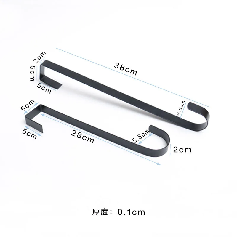 SH-224 Wreath Hanger for Front Door Christmas Decoration Metal Over The Door Single Hook