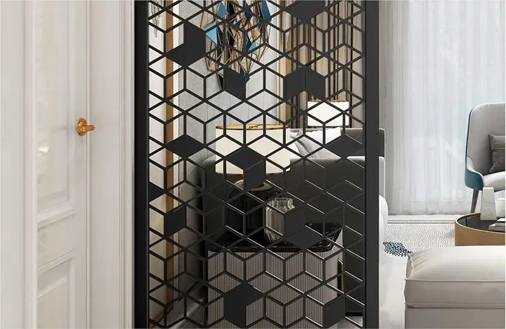 foshan stainless steel screen partition  stainless steel Wall Screen  Metal Movable Divider For room