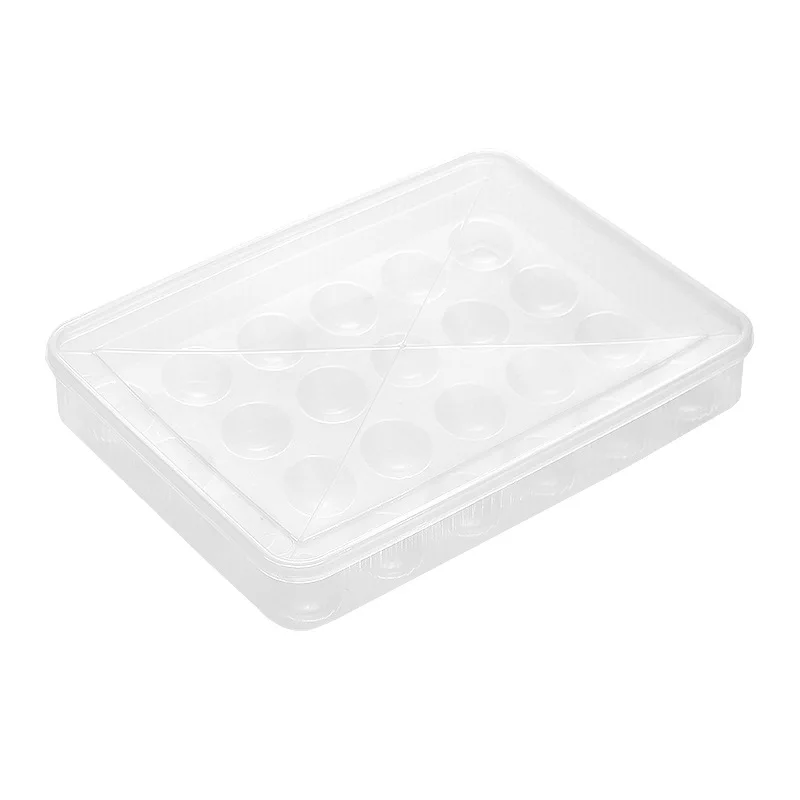 Reusable Plastic Egg Box Storage Wholesale Automatic Rolling Egg Carton Storage Box Superimposed Anti-Collision boxs