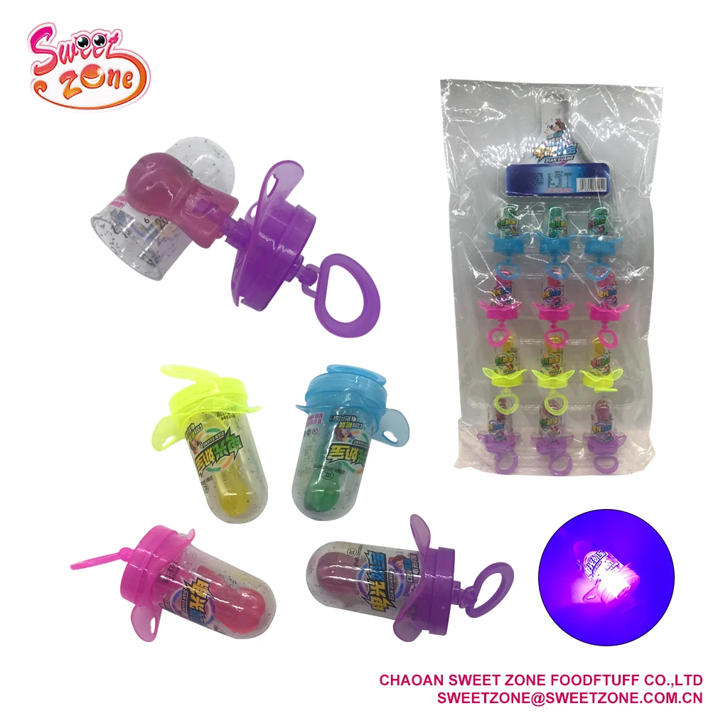 Lighting Big Nipple Shape Hard Lollipop Sweet Candy