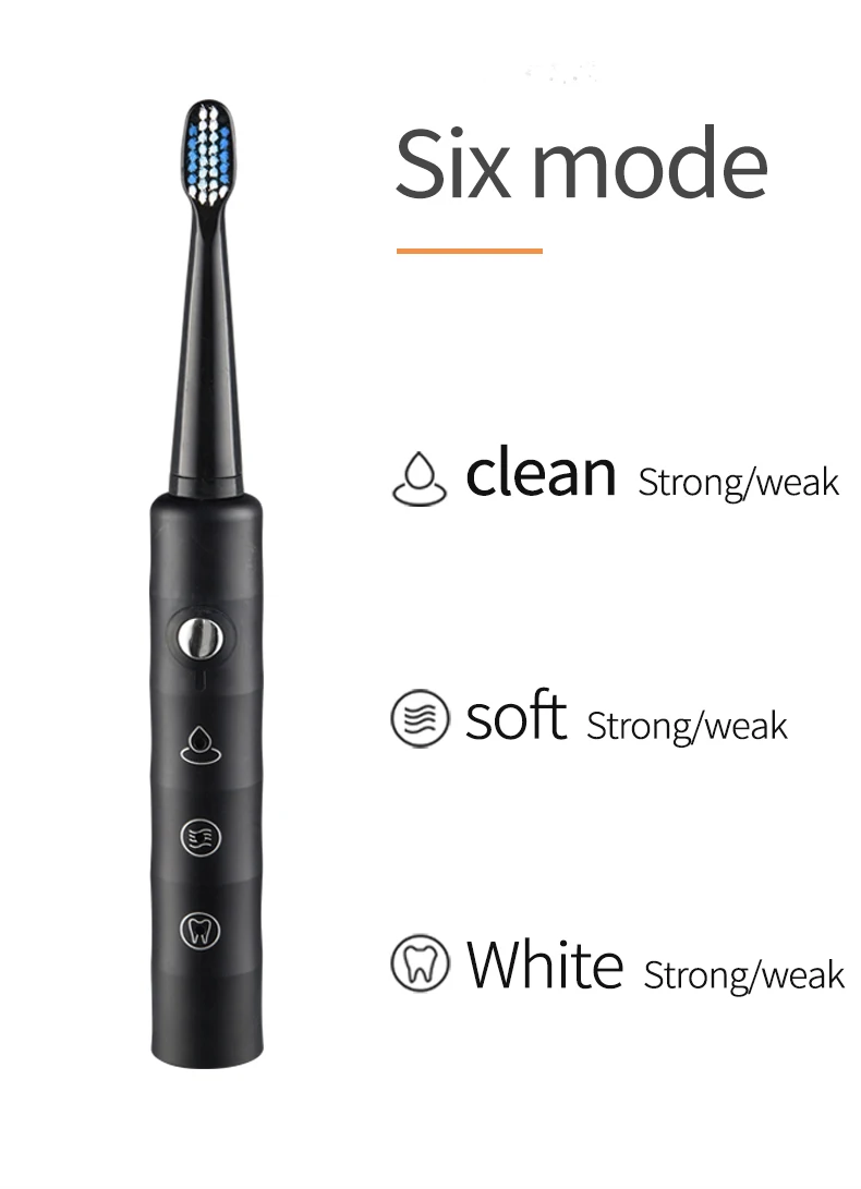 OEM Customized IPX7 Waterproof Charging Ultrasonic Sonic Electric Toothbrush