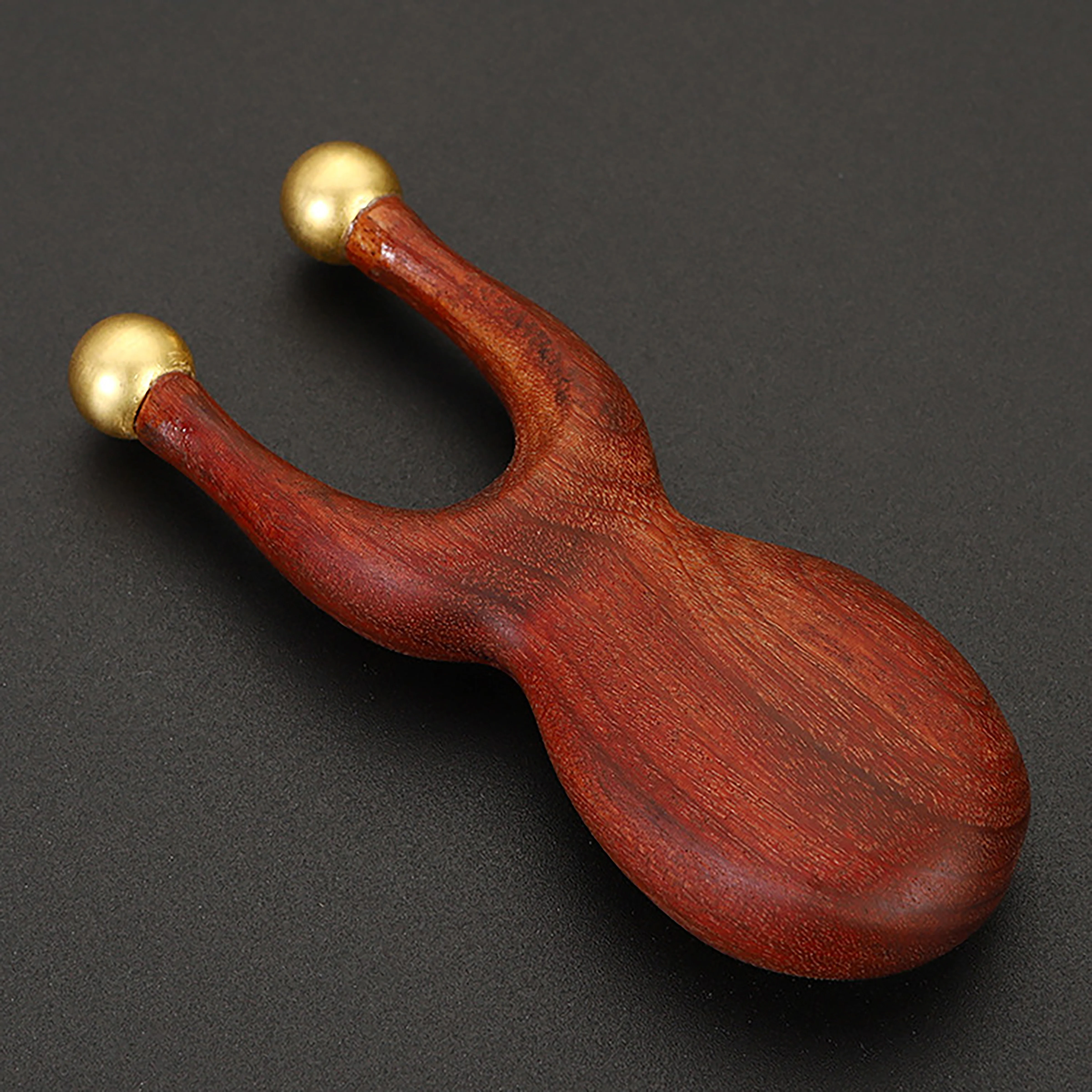 Brass Sandalwood Guasha Facial Acupoint Massager Smooth Surface Without Burrs Face Skin Care GuaSha Stick Health Care Products