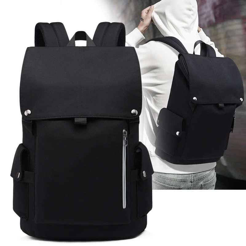 BINHAO Large Capacity Casual Backpack Travel Leisure Computer Korean Fashion Trend High School Student Schoolbag Travel Backpack