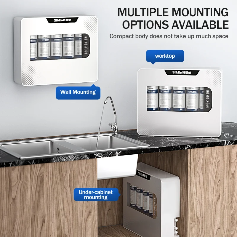 Quality Under Sink Water Filter System 5 Stage Ultrafiltration UF Undersink Water Filter 0.01 Micron Removes Bad Taste & Odor