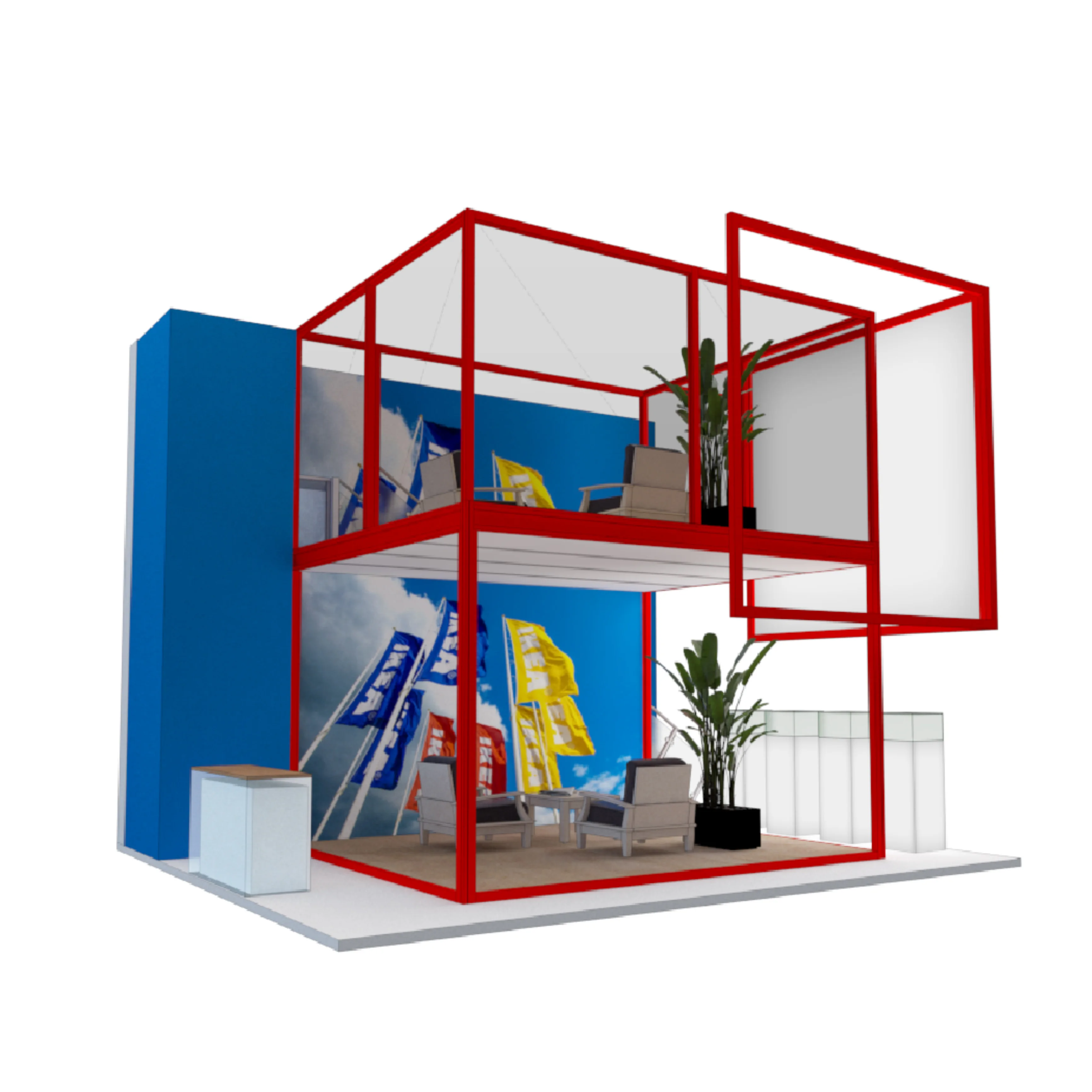 Double Deck,Floor, Form, Second Floor, exhibition booth