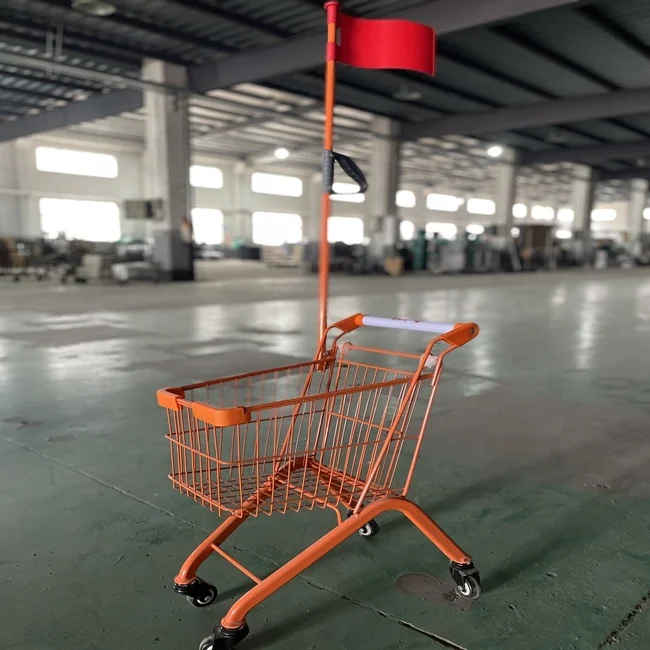 Kids Shopping Trolley with Flag 30 Jiayuan Shopping Cart Folding ZINC Plated 3 or 2. 5 Inch PVC or PU ,TPR Wheels 2 Years CN;JIA
