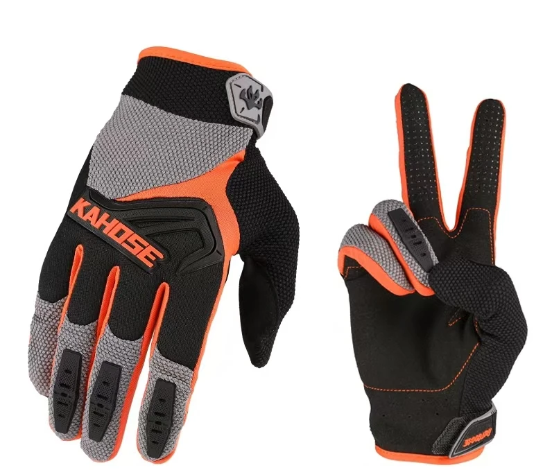 new arrival popular Factory Wholesale Spring Autumn Full Finger Touch Screen sports Shockproof Bike Off Road Motor Gloves