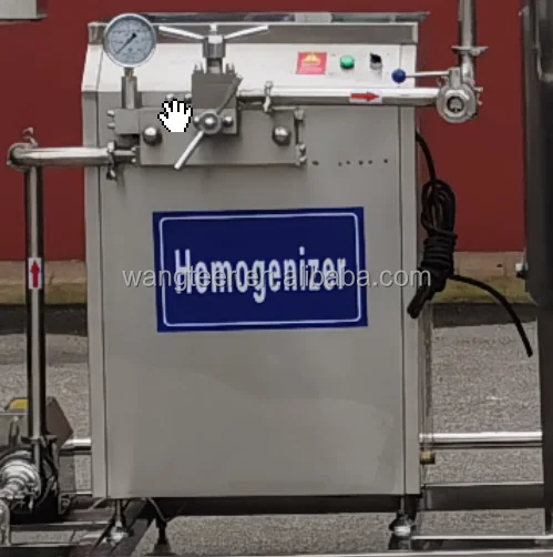 Automatic High pressure 100L 200L 300L 500L 1000L 2000L milk pasteurizer and homogenizer milk homogenizer