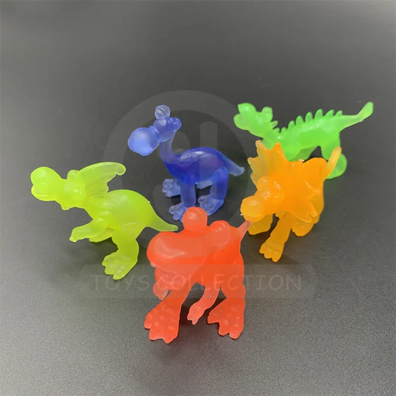 Dinosaur Toy TPR Soft Animal Stretchy Skeleton Toys Dino. For 50 55MM 2 Inch Capsule Toys