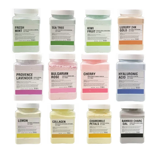  Free Shipping by Fedex 18 Pieces(18 Scents) Hydro Jelly Mask powder Ready to shipment within 10 days USA Canada and