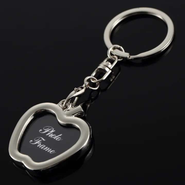 Custom Personalized Insert Blank Metal Photo Frame Keyring Keychain Wholesale
