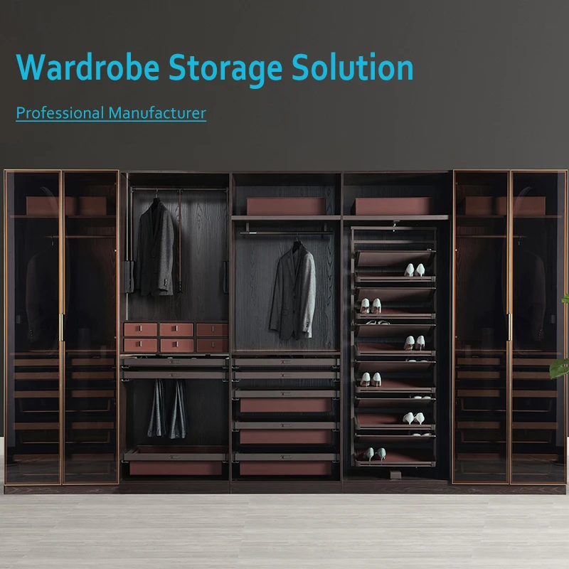Topcent MA.1304 Simply Wardrobes Wired Shoe Rack Pull OutSoft Close Drawer Storage Baskets Shoe Rack
