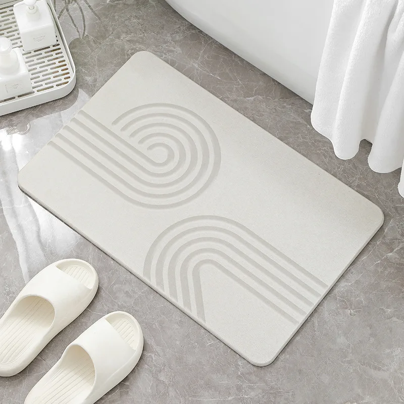 Hot Sale Eco-friendly Diatomite Earth Bath Mats Diatomaceous Stone Bath Mat for Bathroom