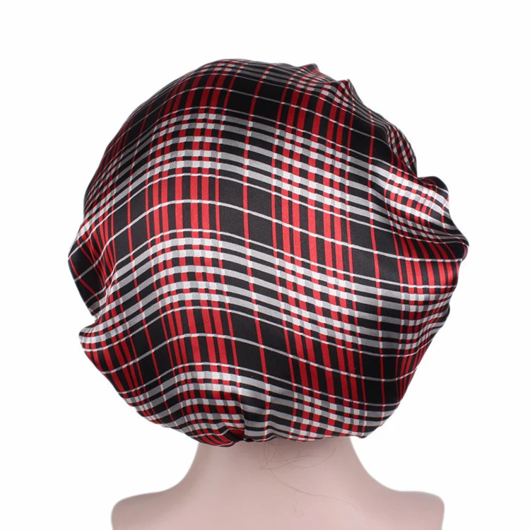 Soft Day And Night Cap For Hair Bonnet Wide Band Sleeping Cap Supplier Night Sleep Hair Head Cover Wide Band Elastic Hat