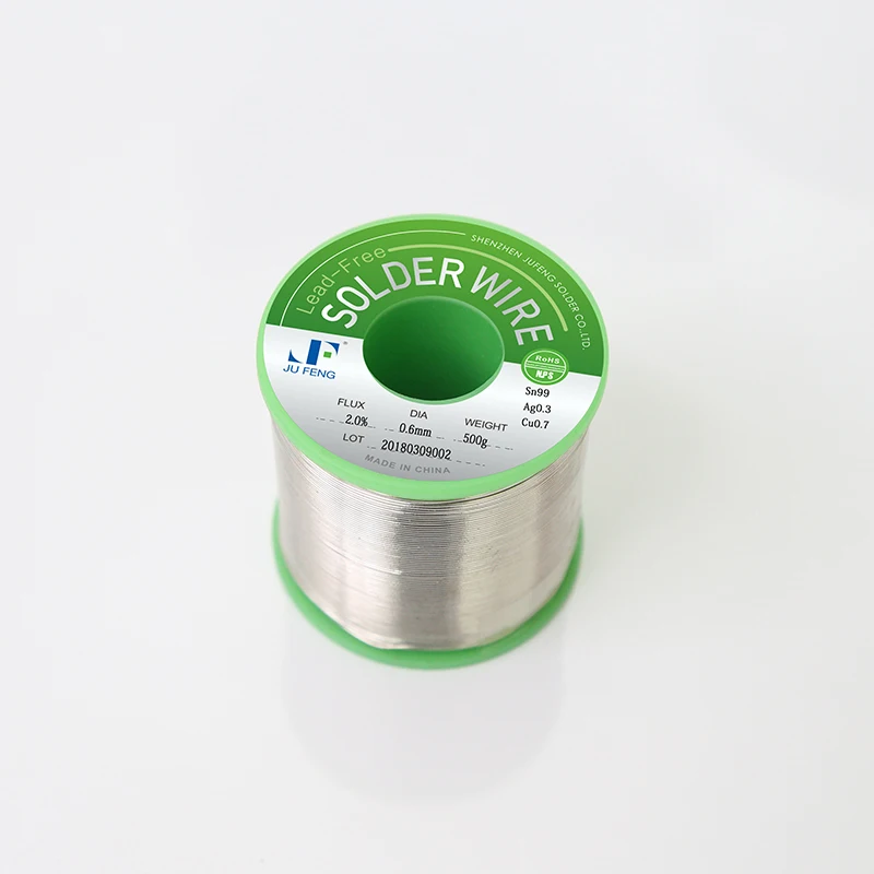 3% Flux cored Low Temperature 0.8mm 0.6mm  lead-free Solder Wire tin solder wire