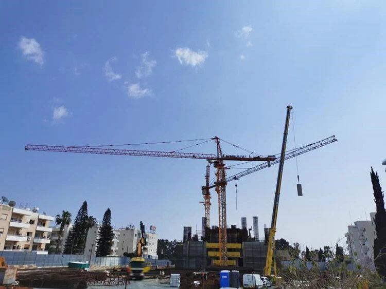 Long Lifetime 25M 16ton SFT250C(T7520-16) Tower Crane