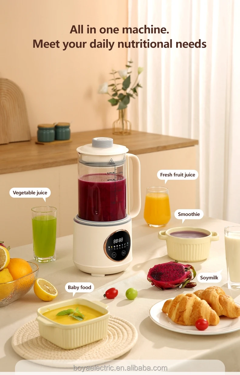 Multipurpose soy milk blender Heating cooking cooker Blender with heating function High quality cooking blender machine