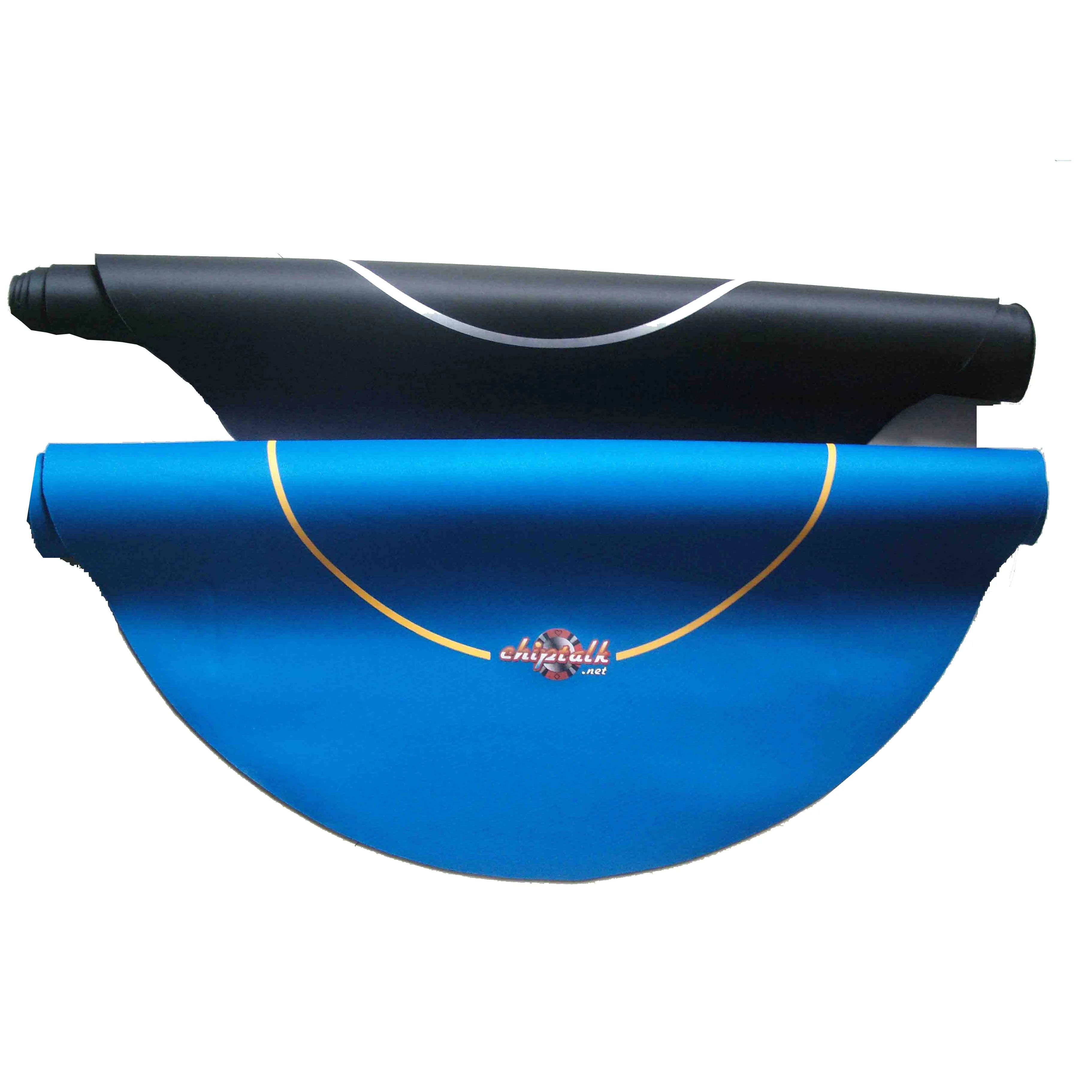 polyester fabric non skid sound proof rubber poker table mat large size 8 players poker casino poker mat