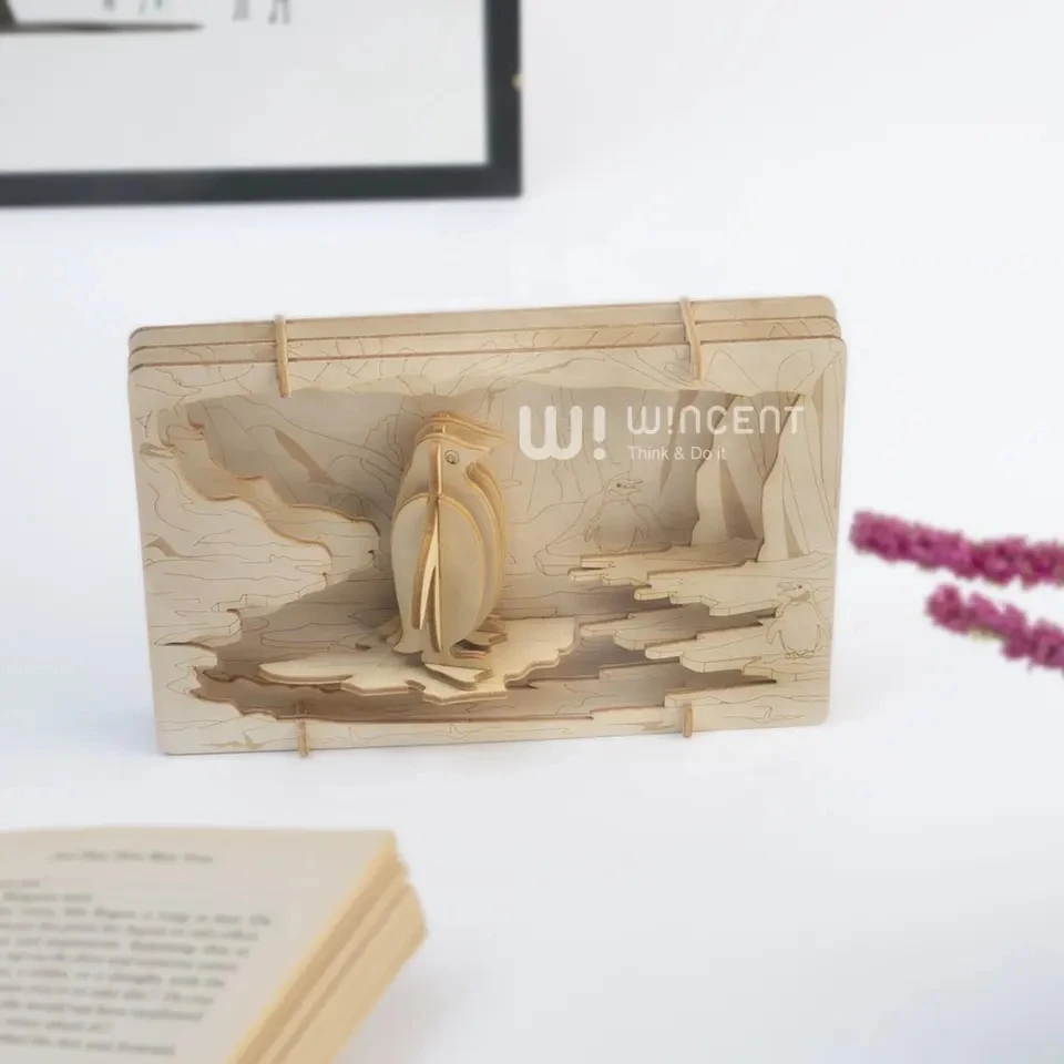 Theater puzzle gift diy 3d wooden animals other educational toys for kids teens