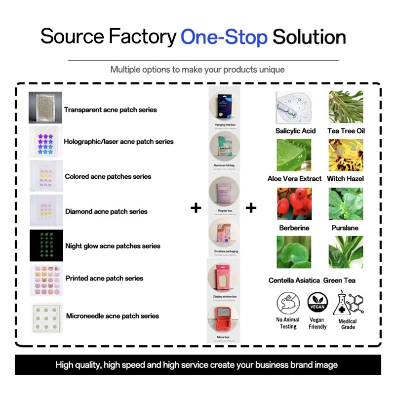 Customized Packing Tea Tree Oil Invisible Waterproof Hydrocolloid Patch Acne Healing Pimple Patches For Skin Care