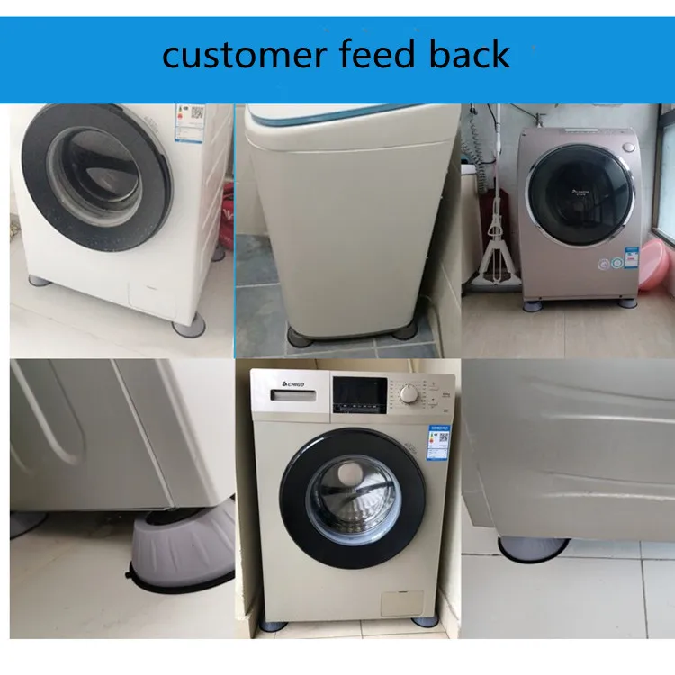 New Household Products In Repair Silicone Round Rubber Anti Vibration Washing Machine Non-slip Mat Fixed Rubber Base Damping Pad