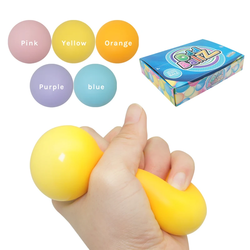 2022 Best Sale Soft Rubber TPR Custom Stress Reliever Colorful Slow Rebound Squishy Toys stress ball Gel Filled  Ball