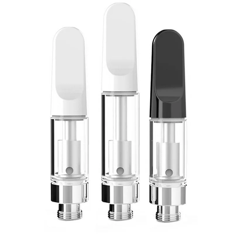 
New CBD 510 atomizer Cartridge Glass Vape Cartridge with Ceramic Coil 0.5ml Atomizer 