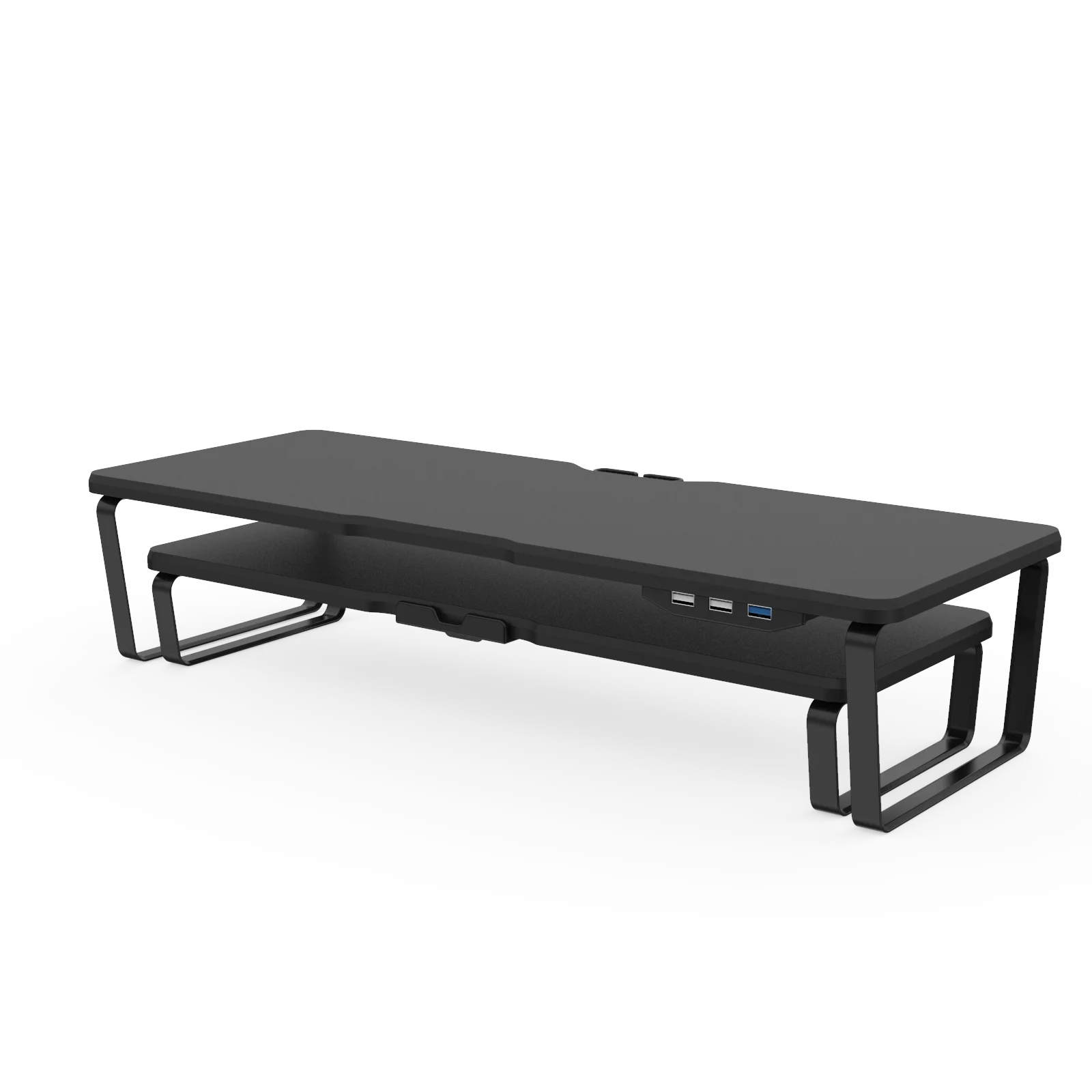 USB-HUB Popular Useful Monitor Riser  Height Adjustable Smart Monitor Stand  Easy Installation Laptop Stand