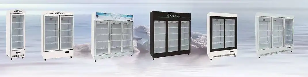 XLC-1800Y Commercial Vertical Beer Display Cooler Supermarket Double Door Drinks Refrigerator