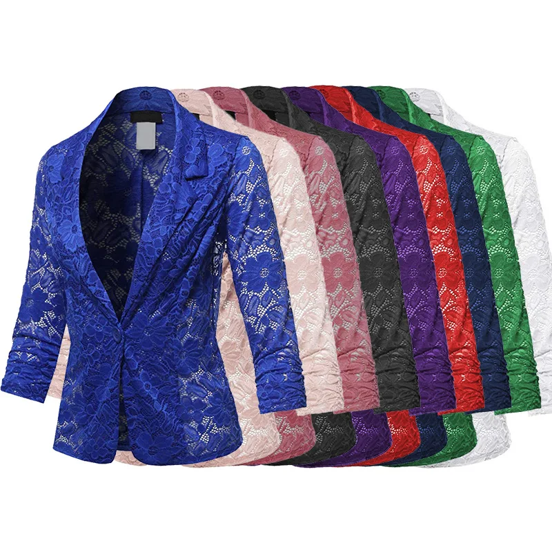 Slim Blazer Manufacturer Women 2022 Wholesale Fit Suit Jacket Casual Ladies Women Blazer For Office Work Wear