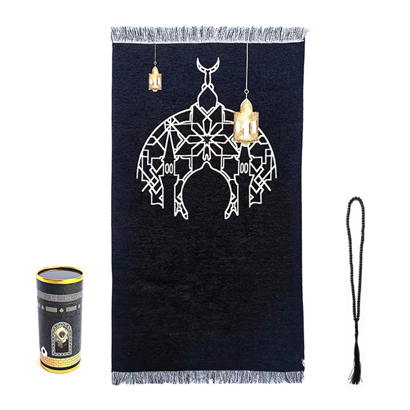 Prayer rug set muslim mat thick large padded soft wholesale travel prayer mat