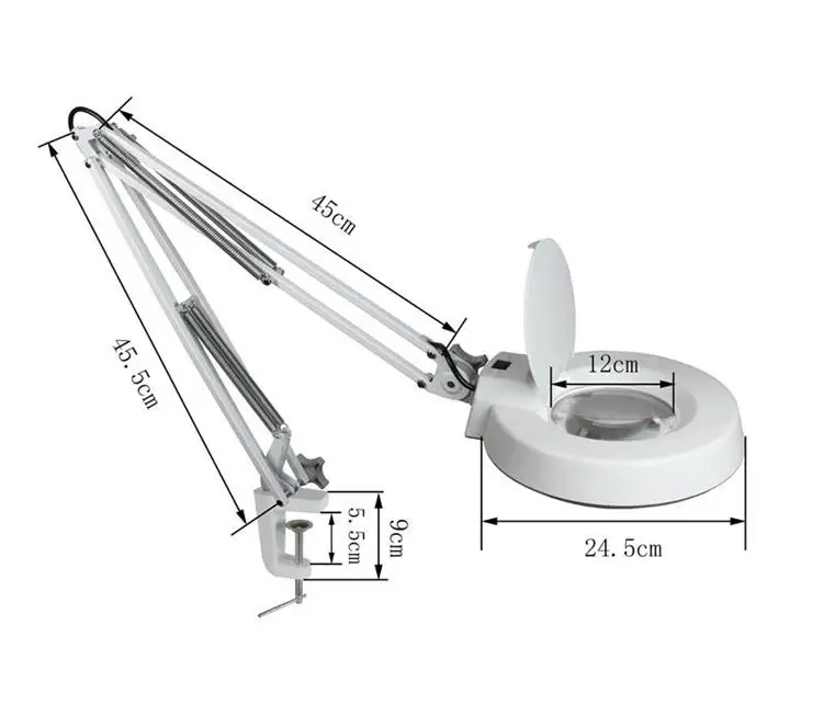 LT-86E Mobile Salon Floor Magnifying Glass LED Lamp Cosmetic Lamp for Aesthetics